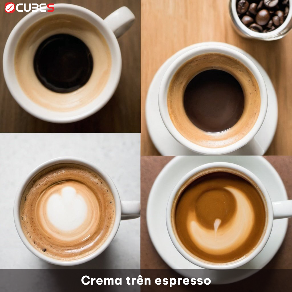 các dạng crema trên espresso