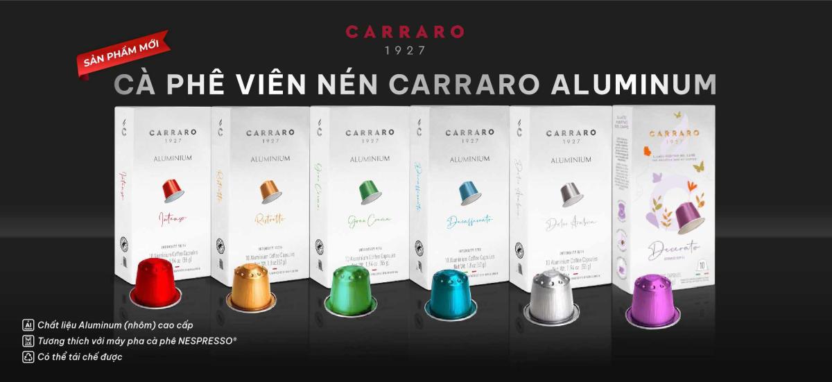 Cà phê viên nén Carraro tương thích Nespresso