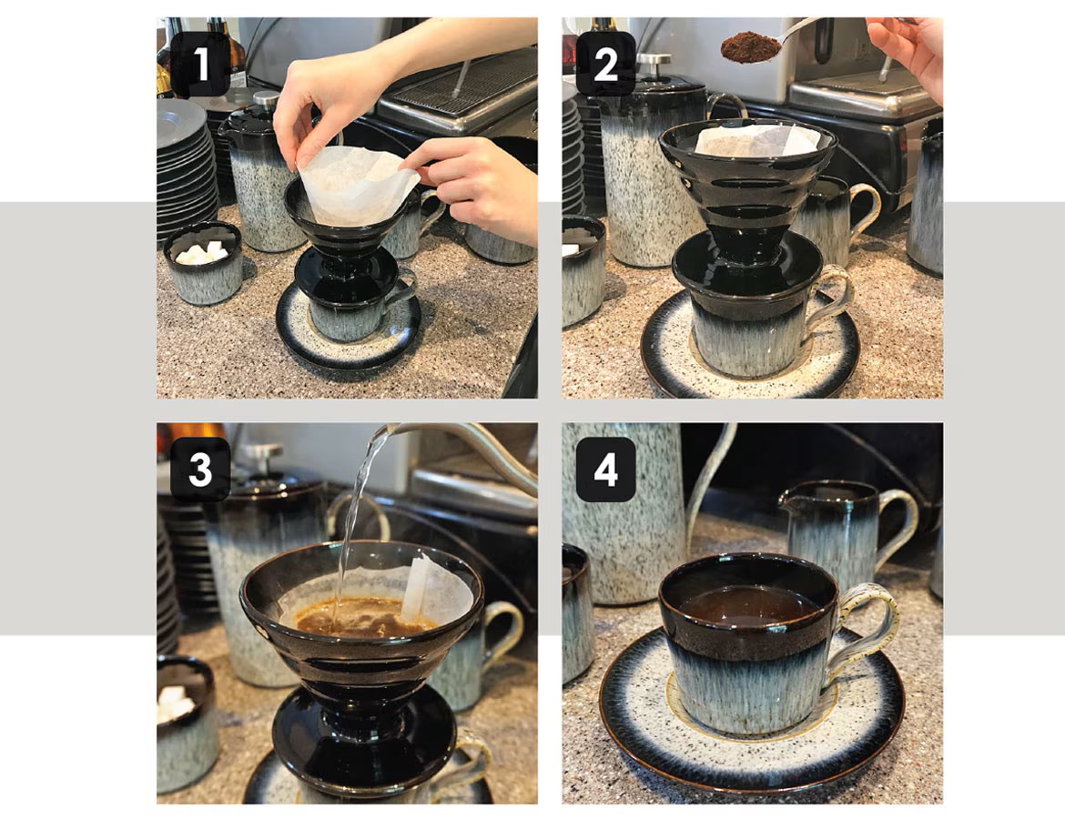 Các bước pha cà phê Pour Over chi tiết