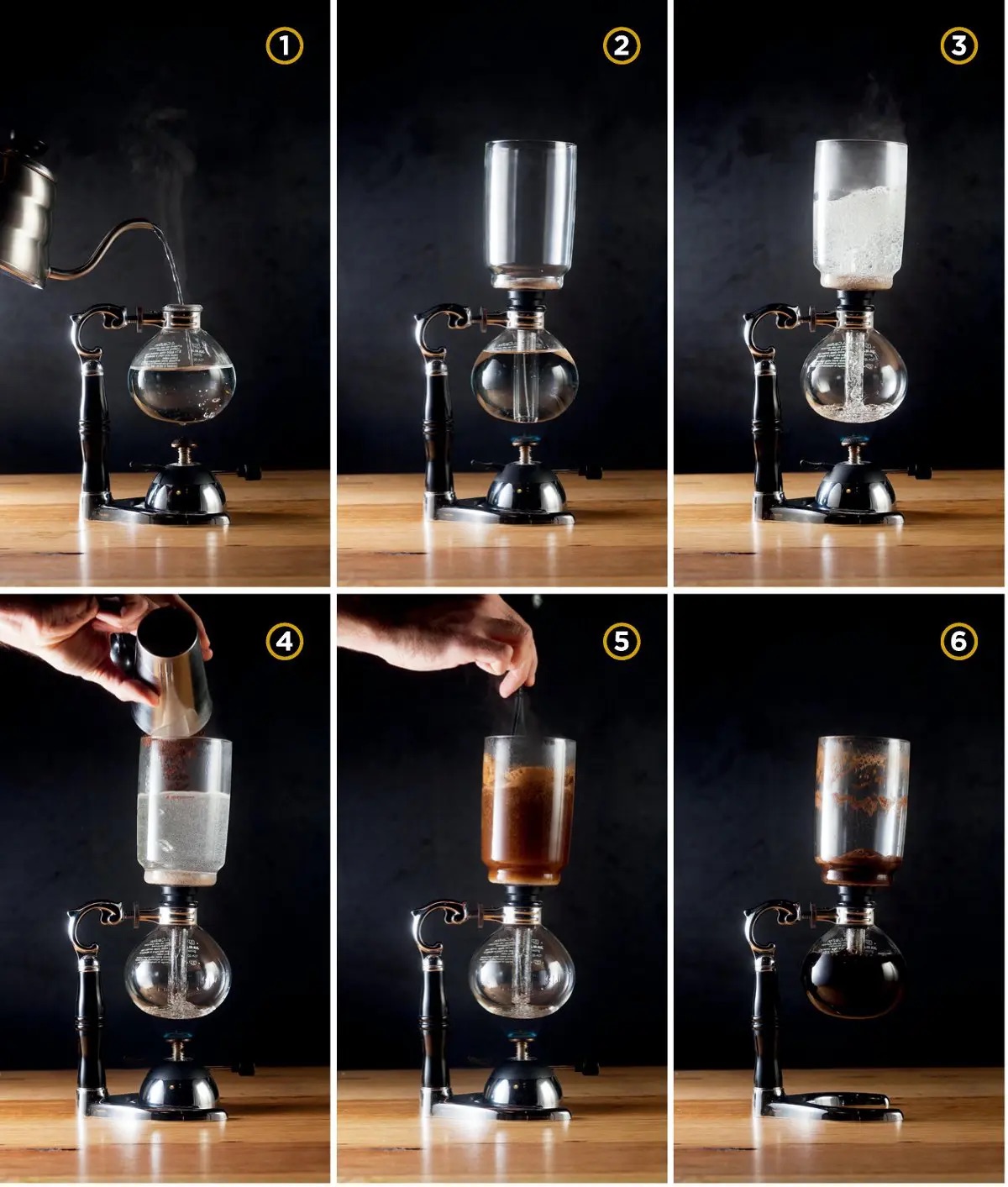 Cách sử dụng bình Syphon để pha cà phê