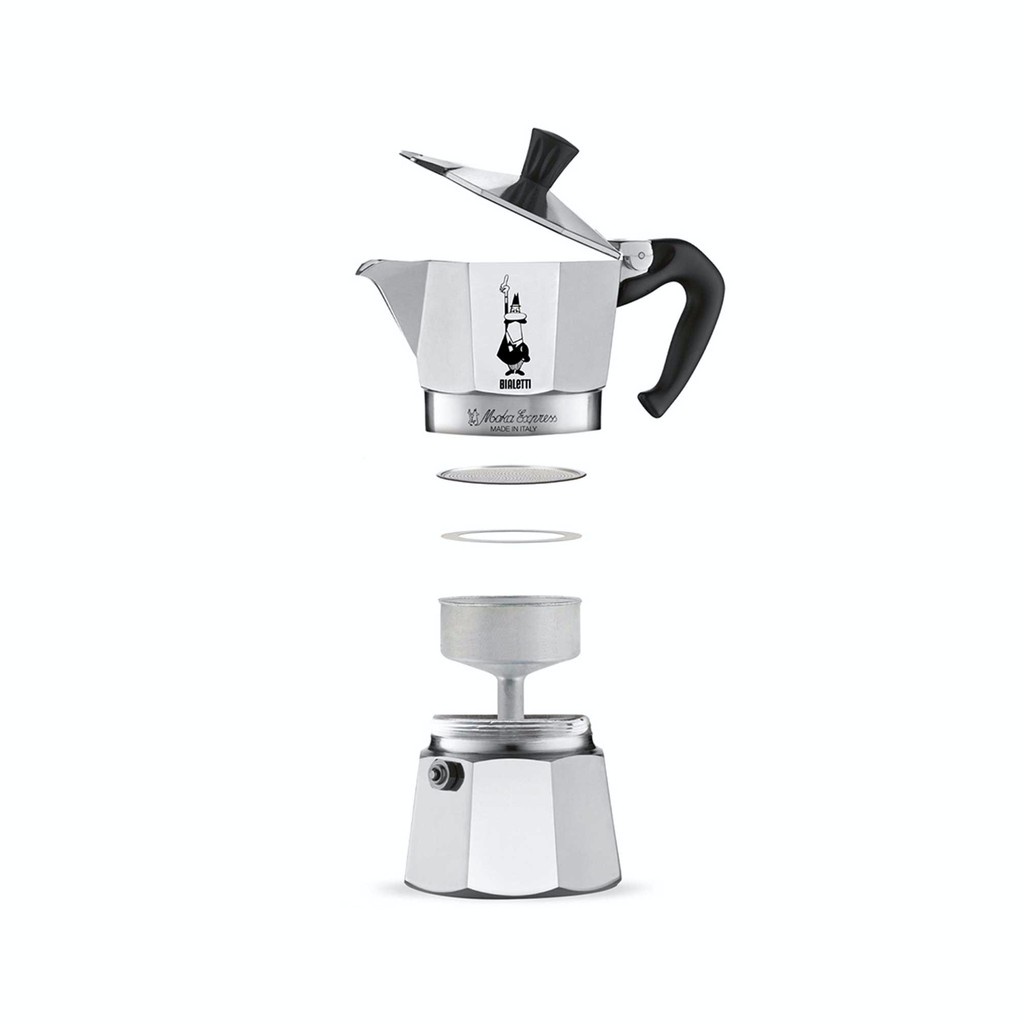 Cấu tạo của ấm Moka pot