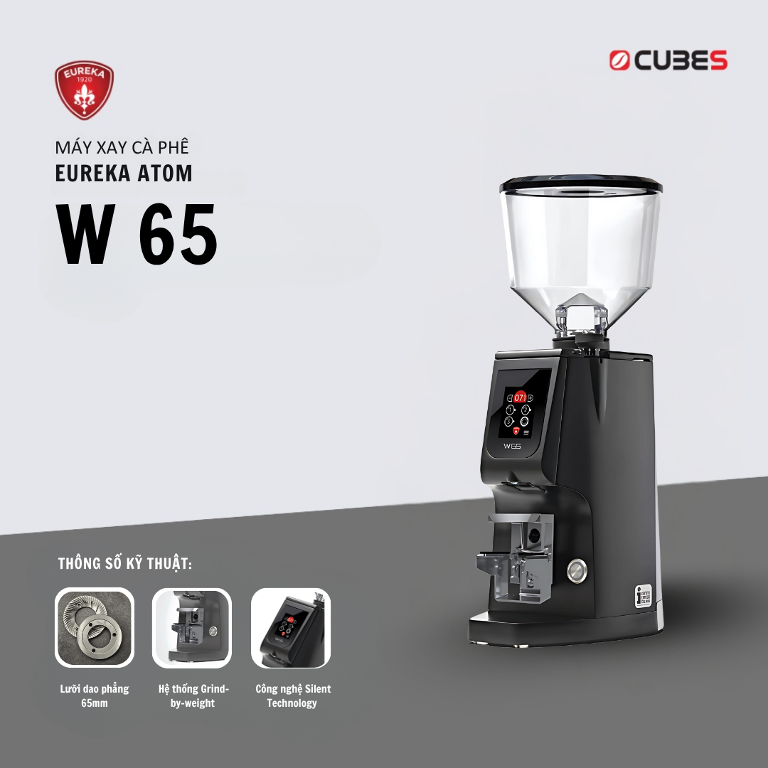 Máy xay cà phê Eureka Atom W 65 xay theo trọng lượng