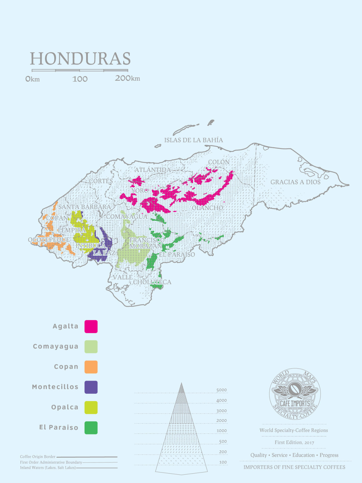 Những vùng trồng cà phê nổi bật ở Honduras