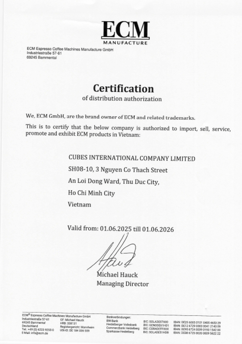 ECM Distributed Certification