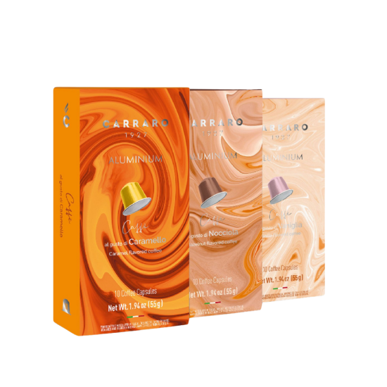 Combo 3 Hazelnut-Vanilla-Caramel Flavour 10 Nespresso Compatible