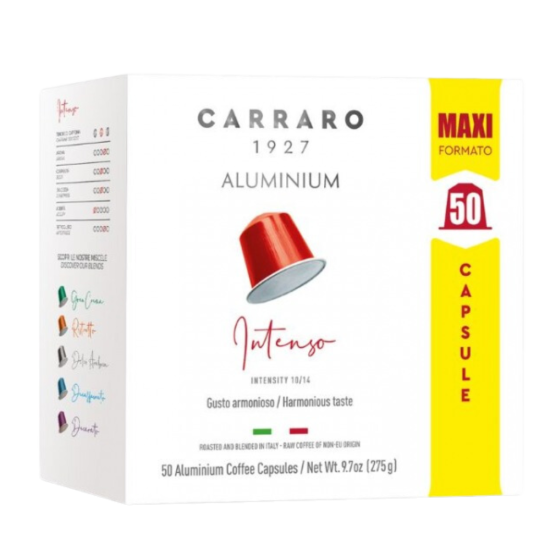 Carraro Intenso Alu Capsule Coffee (50 pcs)