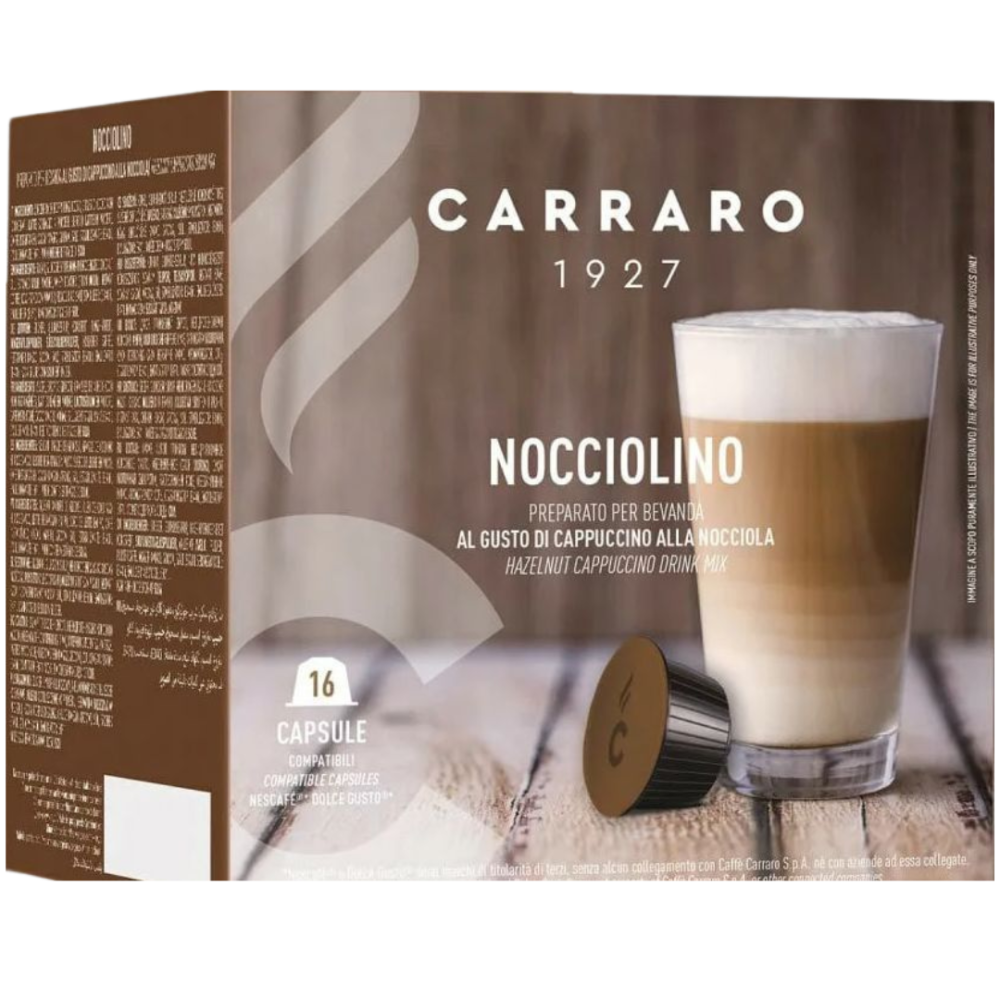 Cà phê viên nén Carraro Dolce Gusto Nocciolino (16 viên)