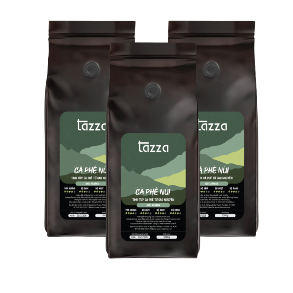 Combo 3kg Cà Phê Tazza Núi (100%Ara)