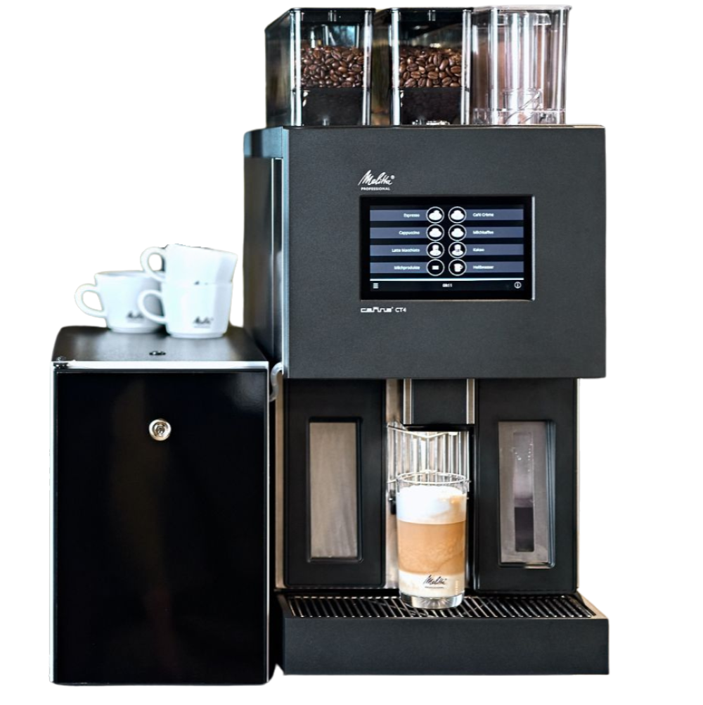Máy pha cà phê siêu tự động Melitta® Cafina® CT4Tủ Làm Lạnh Sữa 5L