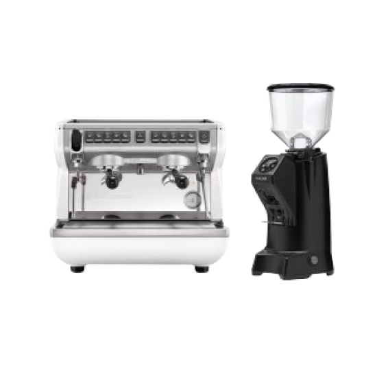 Combo máy pha cà phê Nuova Simonelli Appia Life Compact & máy xay Eureka Pro Nadir 65