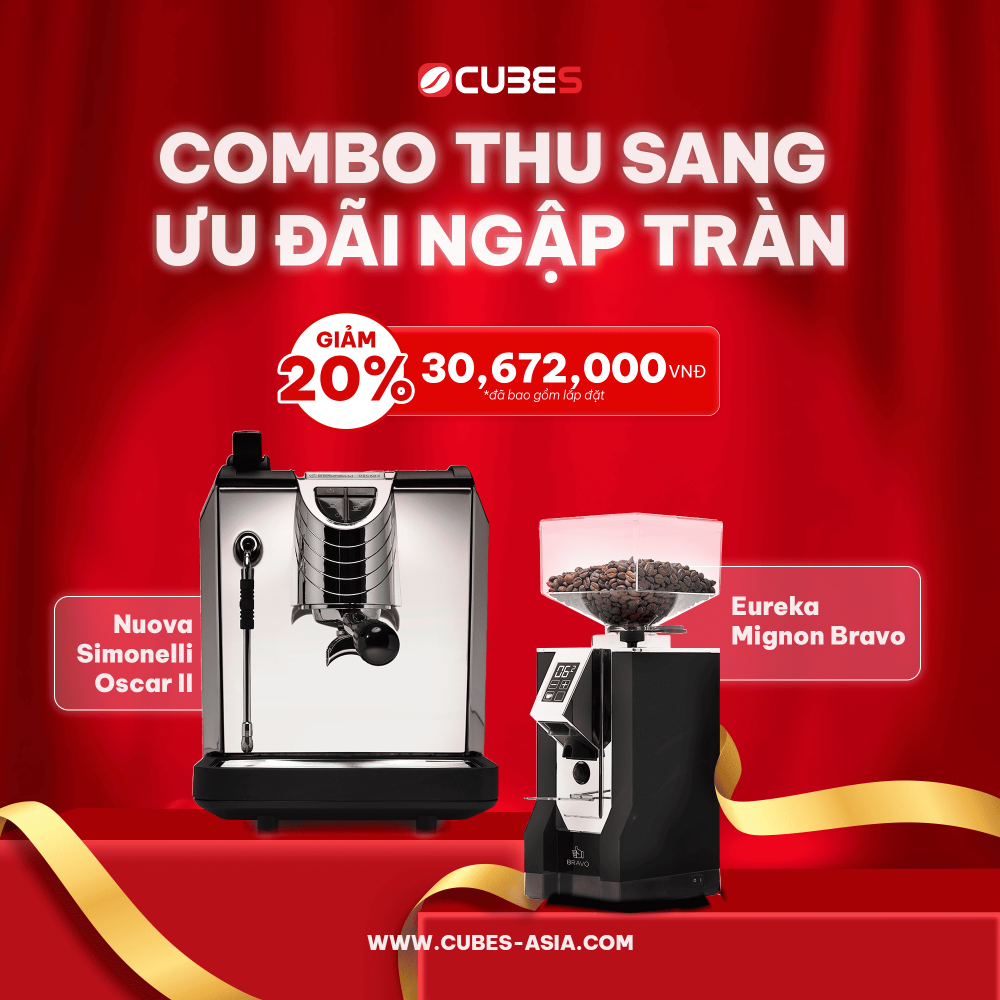 Combo Nuova Simonelli Oscar II coffee machine & Eureka Mignon Bravo coffee grinder