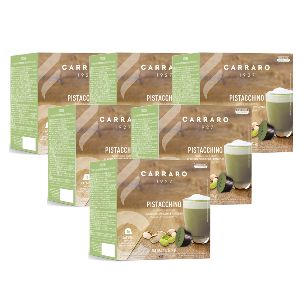 Cà phê viên nén Carraro Dolce Gusto Pistacchino (16 viên)Combo 6