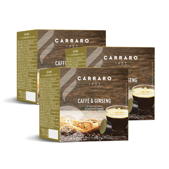 Cà phê viên nén Carraro Dolce Gusto Caffe and Ginseng (16 viên)Combo 3