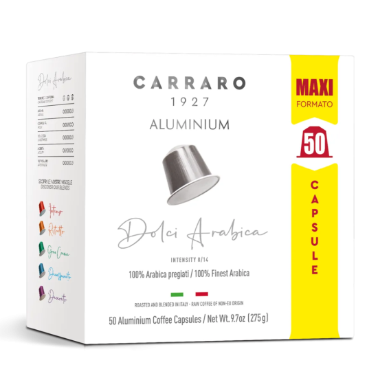 Cà phê viên nén Nespresso - Carraro Dolci Arabica - 50 viên