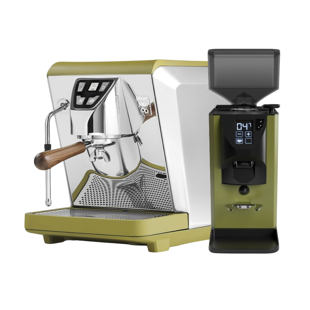 Combo Nuova Simonelli Oscar Mood coffee machine và Duo On Demand coffee grinderDịch vụ lắp đặt