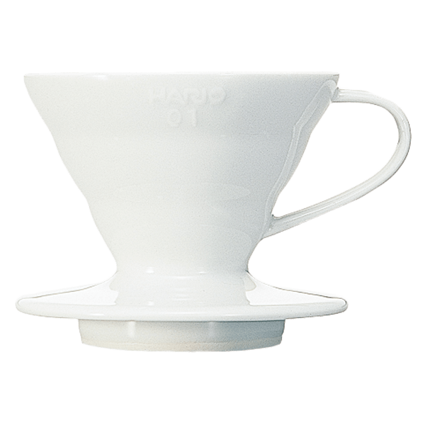 v60 coffee dripper 01 ceramic white vdc 01w