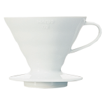 v60 coffee dripper 02 ceramic white vdc 02w