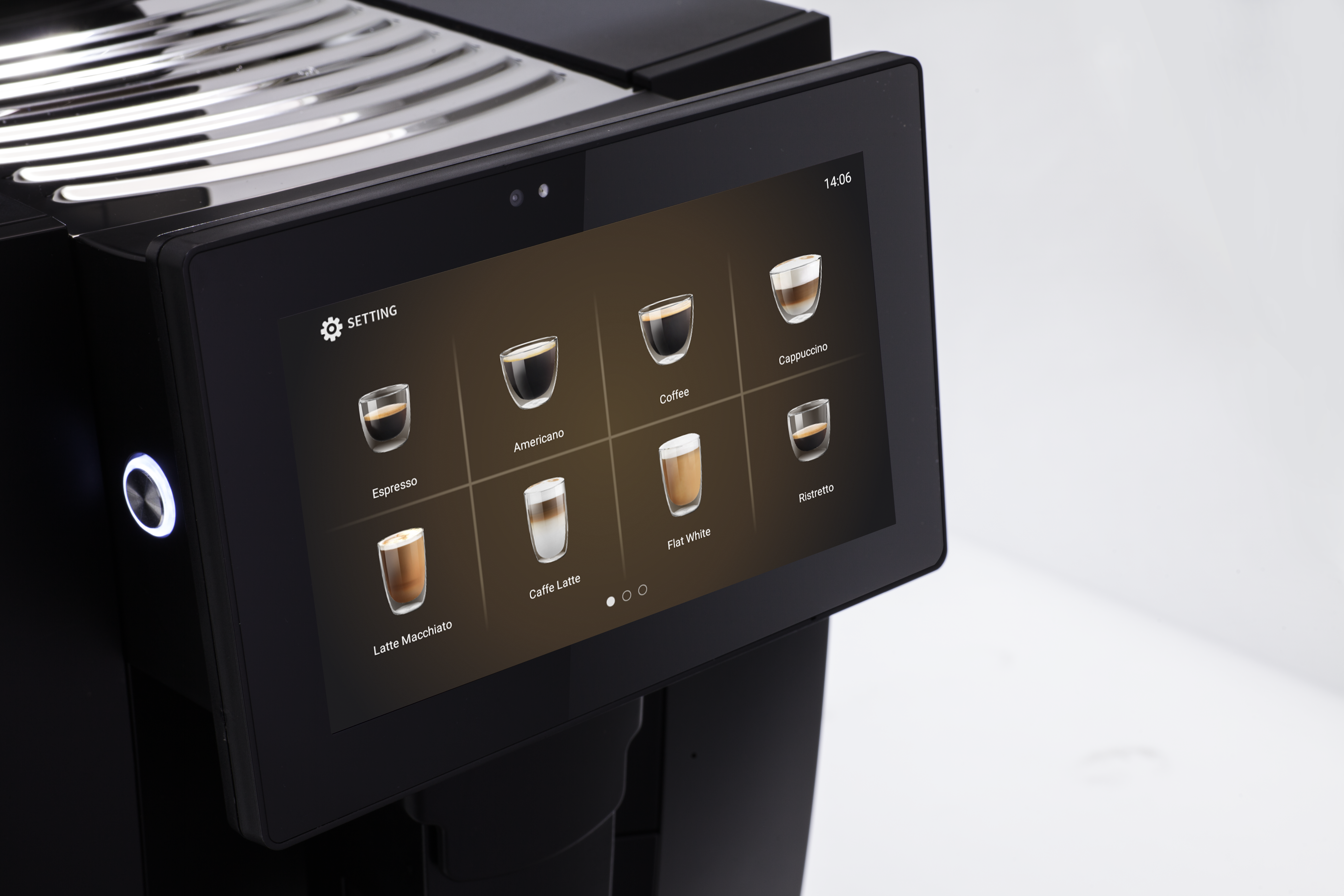 Kalerm K95LT Industrial Automatic Coffee Machine Display