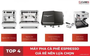 Top 4 máy pha cà phê Espresso giá rẻ nên lựa chọn.1