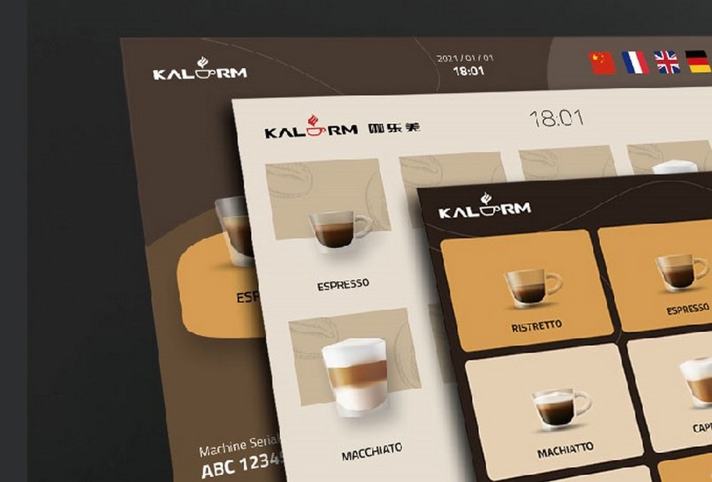 Màn hình máy pha cà phê Kalerm X460